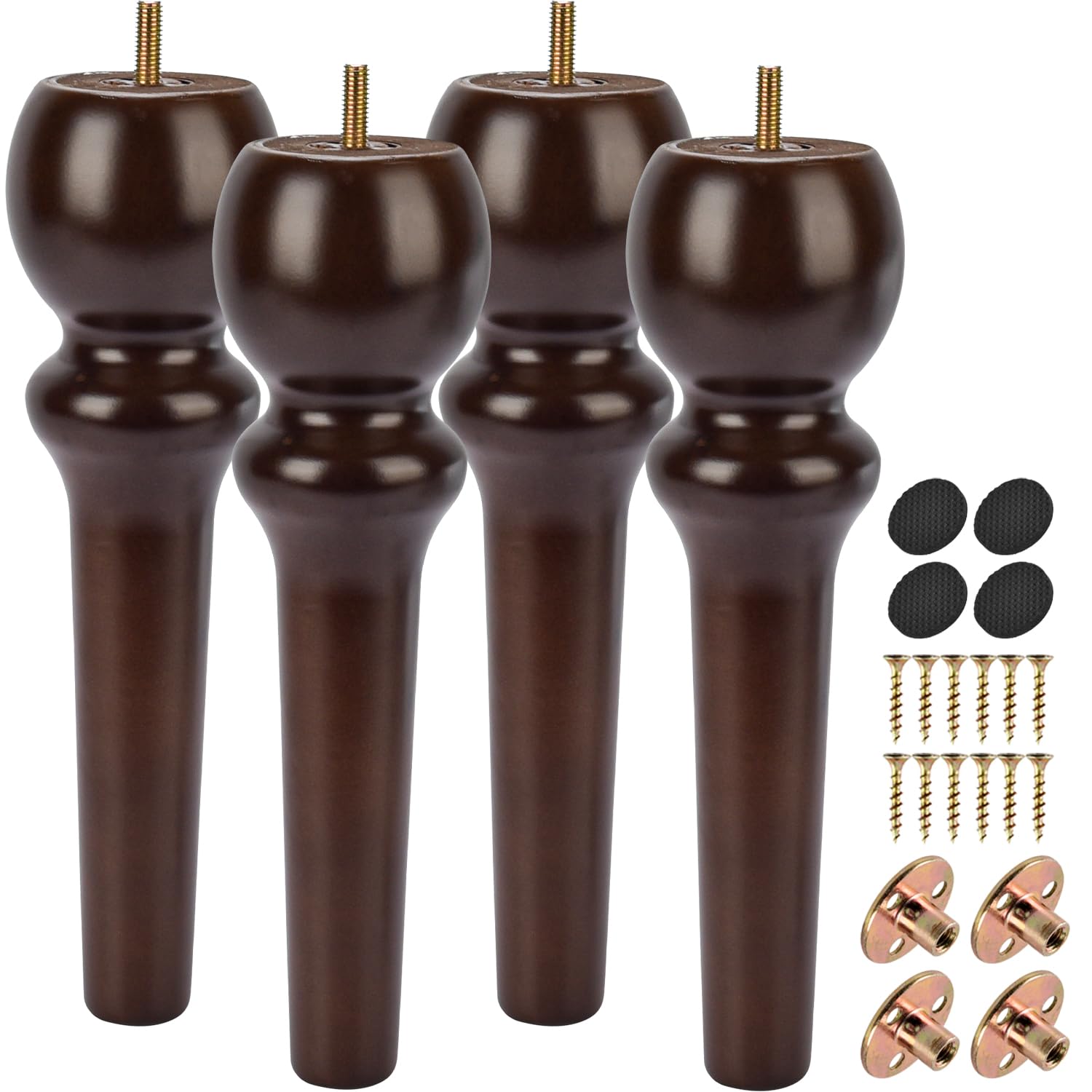 La Vane 10 inch / 26cm Wooden Furniture Legs