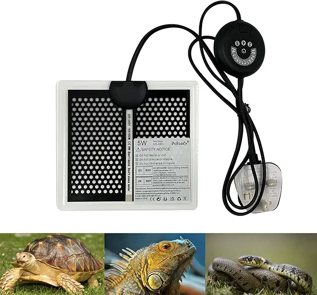 PeSandy 7-Temp Reptile Heat Pad - Under Tank Terrarium Heater Mat