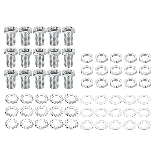 Miniatura 6 de PATIKIL Tornillos huecos hexagonales de rosca M10 de 0394in de alto 4 en 1100 piezas de tornillos pasantes con tuerca hexagonal y junta
