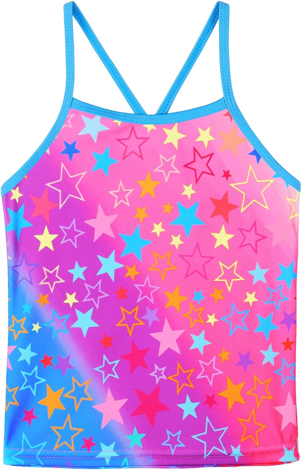 TFJH E Girls Bikini Swimsuits 2-Pieces Tankini Bathing Suits Rashguard Set 3-12Y - Image 2