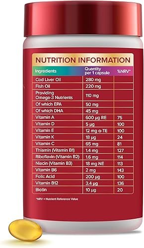Miniatura 2 de Seven Seas Aceite de hígado de bacalao y vitaminas múltiples 90 cápsulas