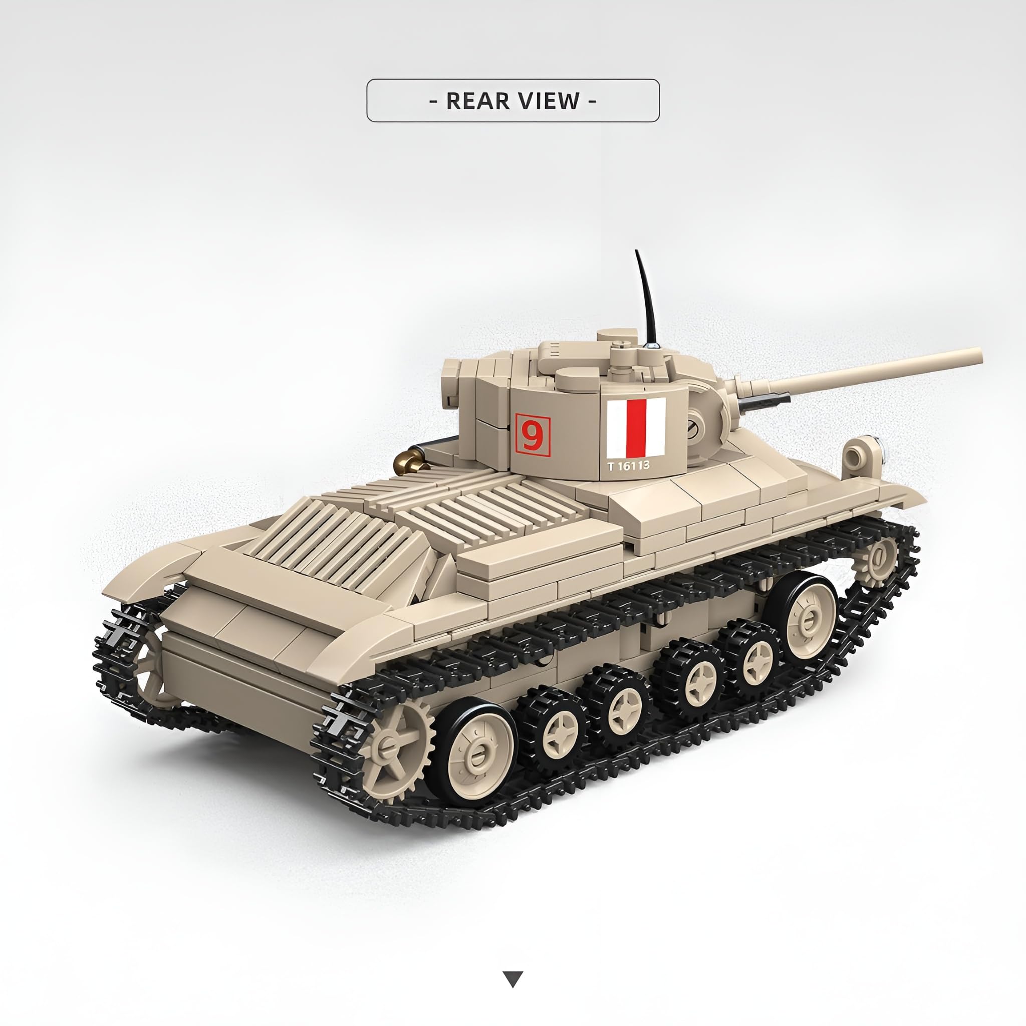 Military Tank Building Blocks Set, 469PCS 1:35 British Infantry Tank MKIII Bricks Kit - Image 4
