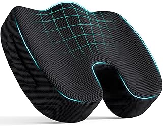 Qutool®Seat Cushion Pillow - Memory Foam Office Chair Cushion - Seat Cushion for Wheelchair, Gaming Computer and Desk Chair