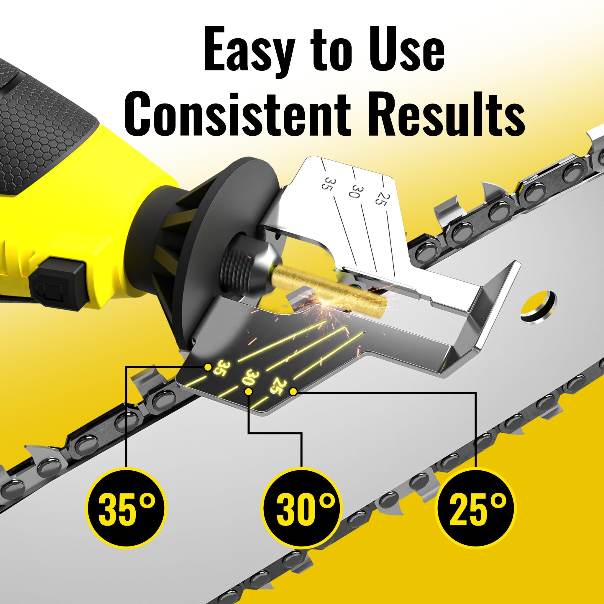 Snapklik.com : EzzDoo Electric Chainsaw Sharpener Kit