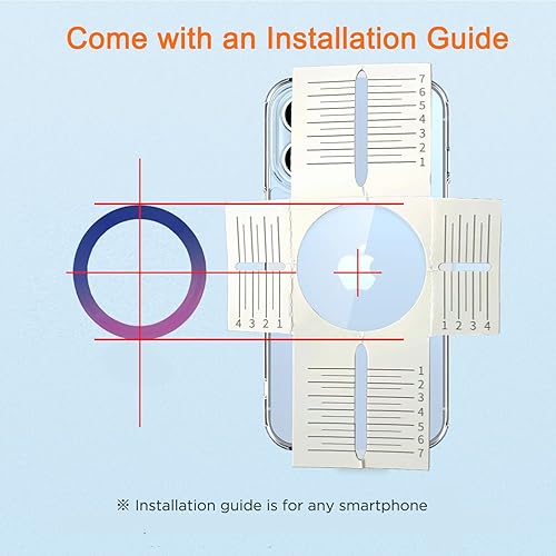 Miniatura 5 de 5 piezas para anillo adaptador magnético universal, adhesivo magnético compatible con accesorios de carga inalámbrica para iPhone 141312 Mini Pro