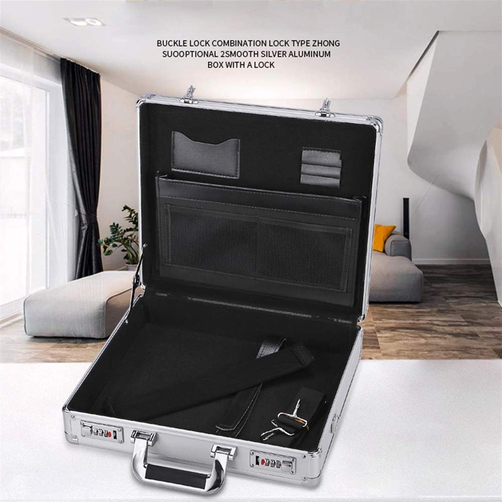 Caja Fuerte portátil: Caja de Seguridad con combinación de Viaje de Acero Personal con Apertura Superior para el Escritorio del automóvil o el hogar