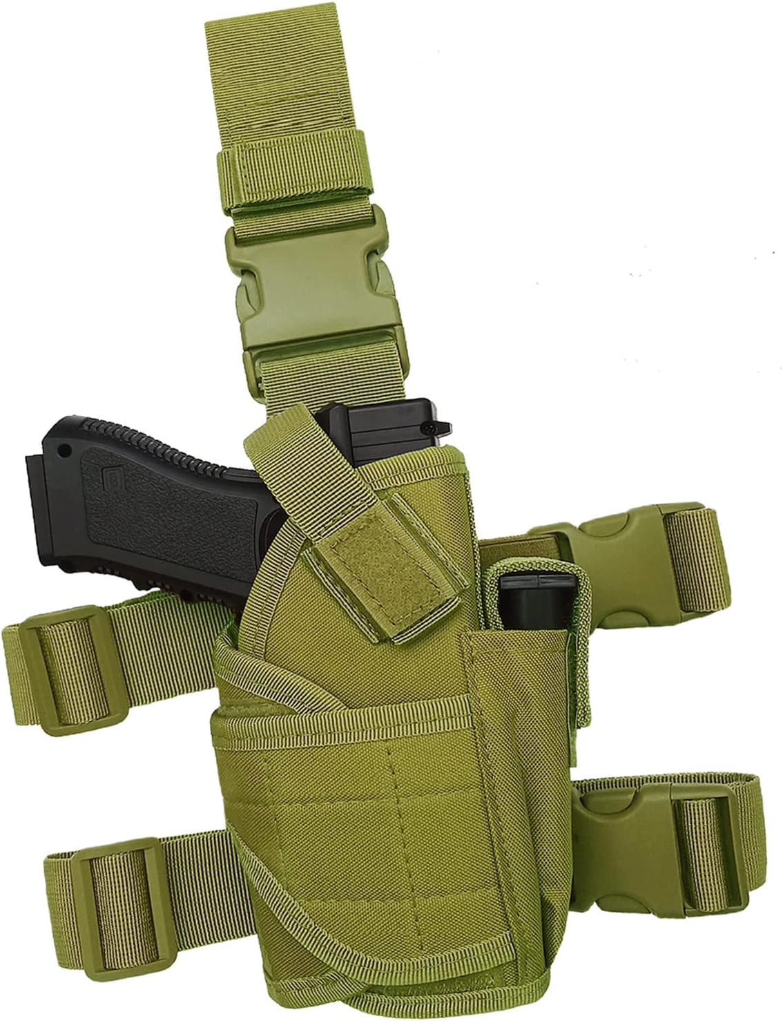 Tactical Pistol Thigh Gun Holster, Drop Leg Holster, Right Hand Adjustable