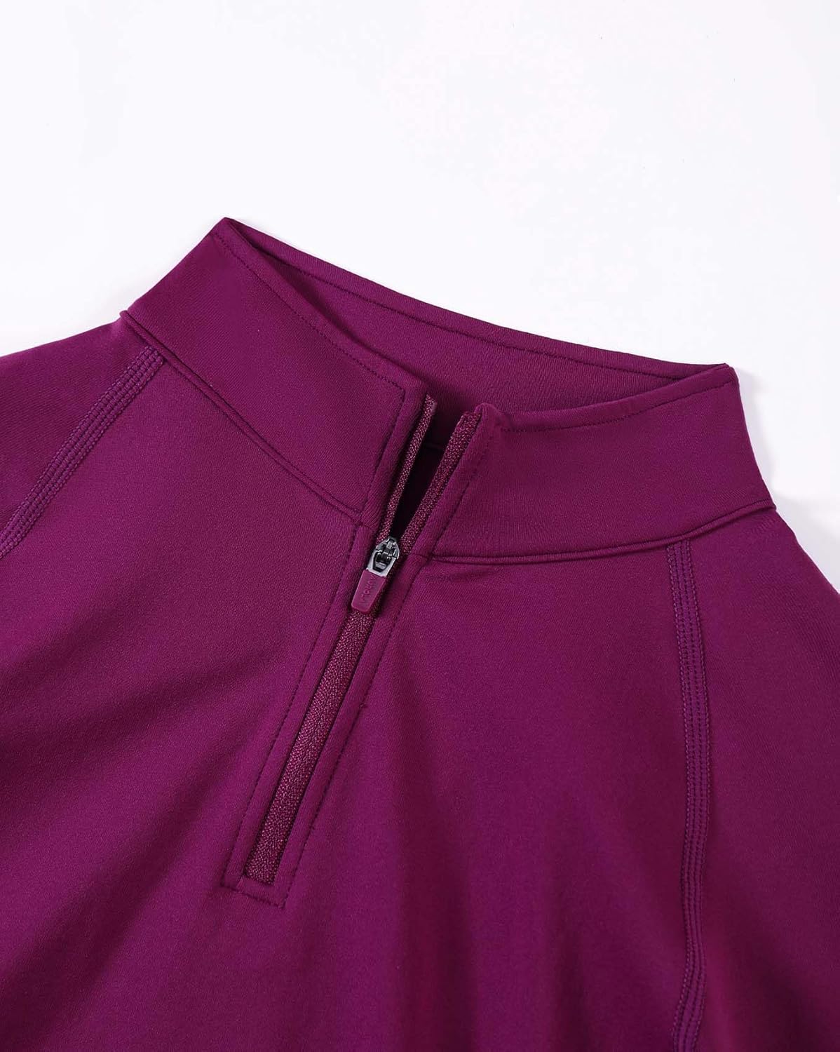 AUROLA Influence Workout Jacket for Women, Half Zip Cropped Slim Fit Long Sleeve Yoga Jackets Athletic Top with Thumb Holes - Image 2