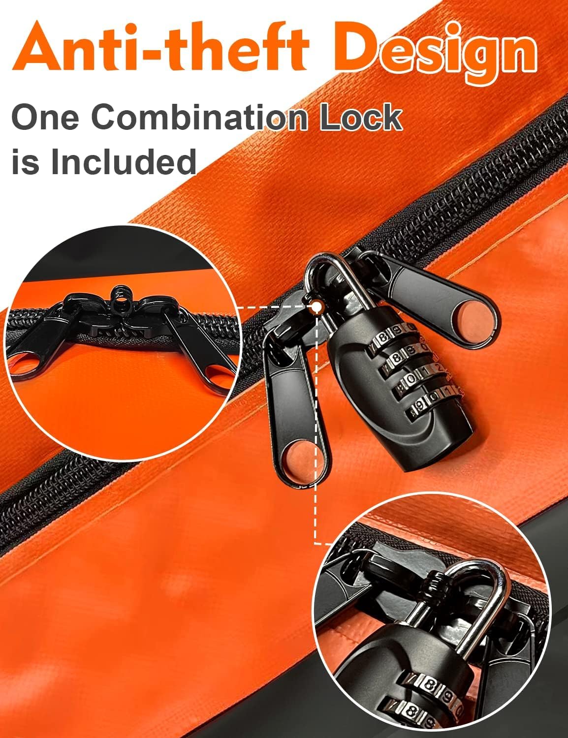 FIVKLEMNZ Rooftop Cargo Carrier - 15 Cubic Waterproof Roof Top Cargo Bag for All Cars SUVs with/Without Rack, Heavy Duty 840D Car Roof Bag with Anti-Slip Mat, 8 Reinforced Straps, 6 Door Hooks & Lock