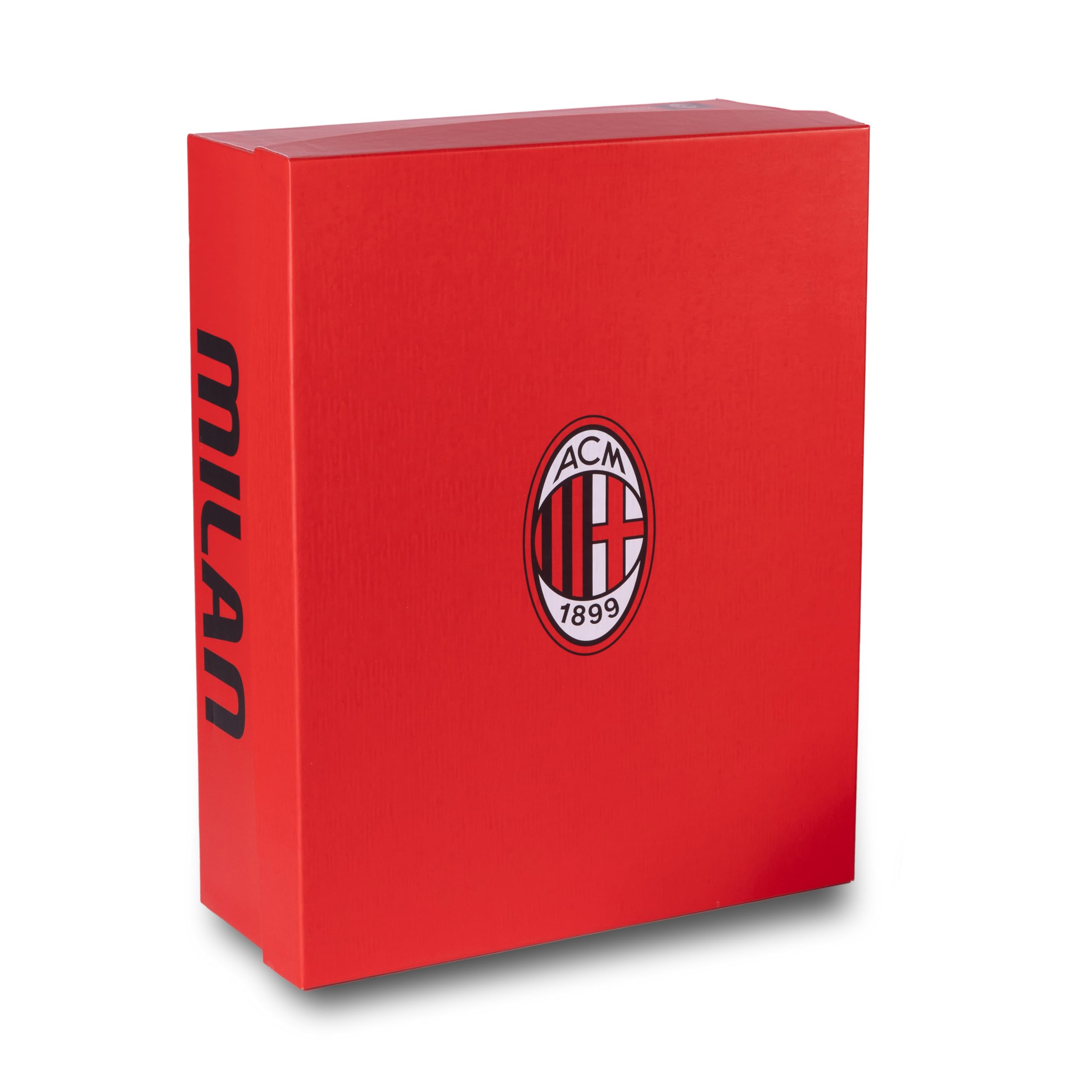 Milan, Accappatoio con Cappuccio, Accappatoio Unisex, In Spugna 380 gsm, 100% Cotone, Logo del Milan Lato Cuore