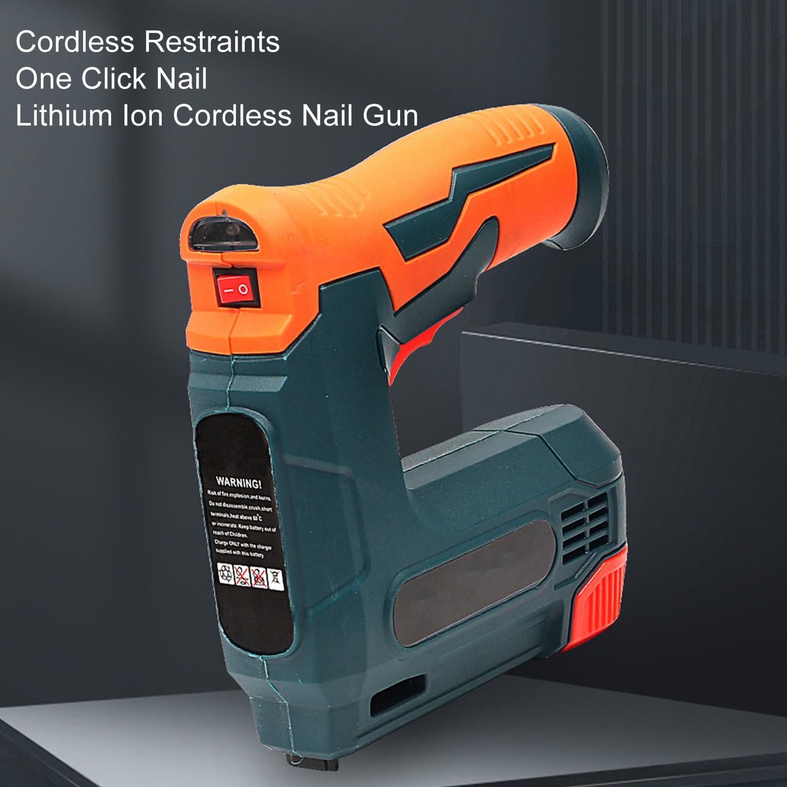 Electric Staple, 2000mAh Cordless Brad Nailer with 3 Safety Switches, USB Charging Port for Upholstery and Carpentry, Versatile Electric Nail for Various Materials