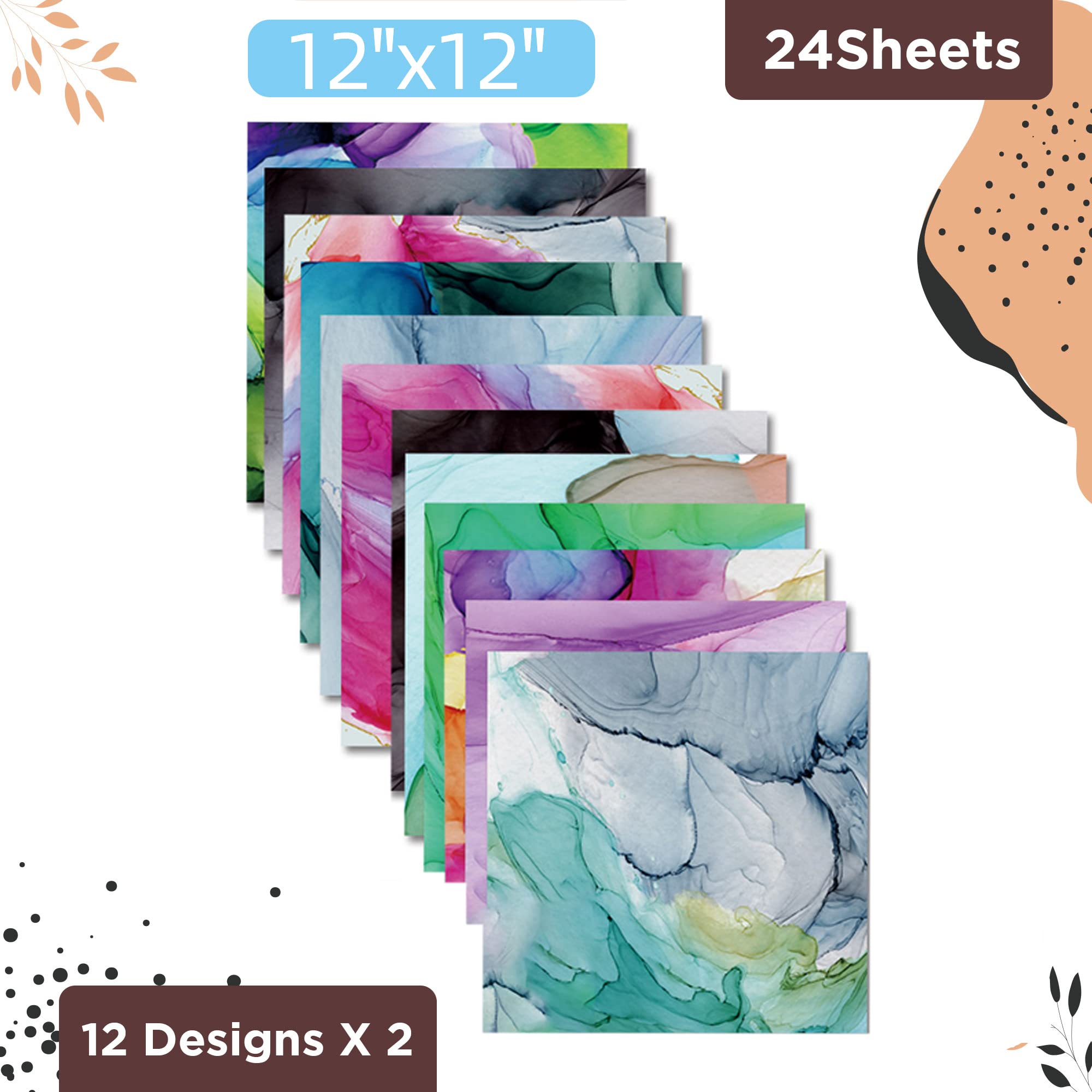 Amazon.co.jp: ZIIVARD 24枚 12インチx12インチ スクラップブック