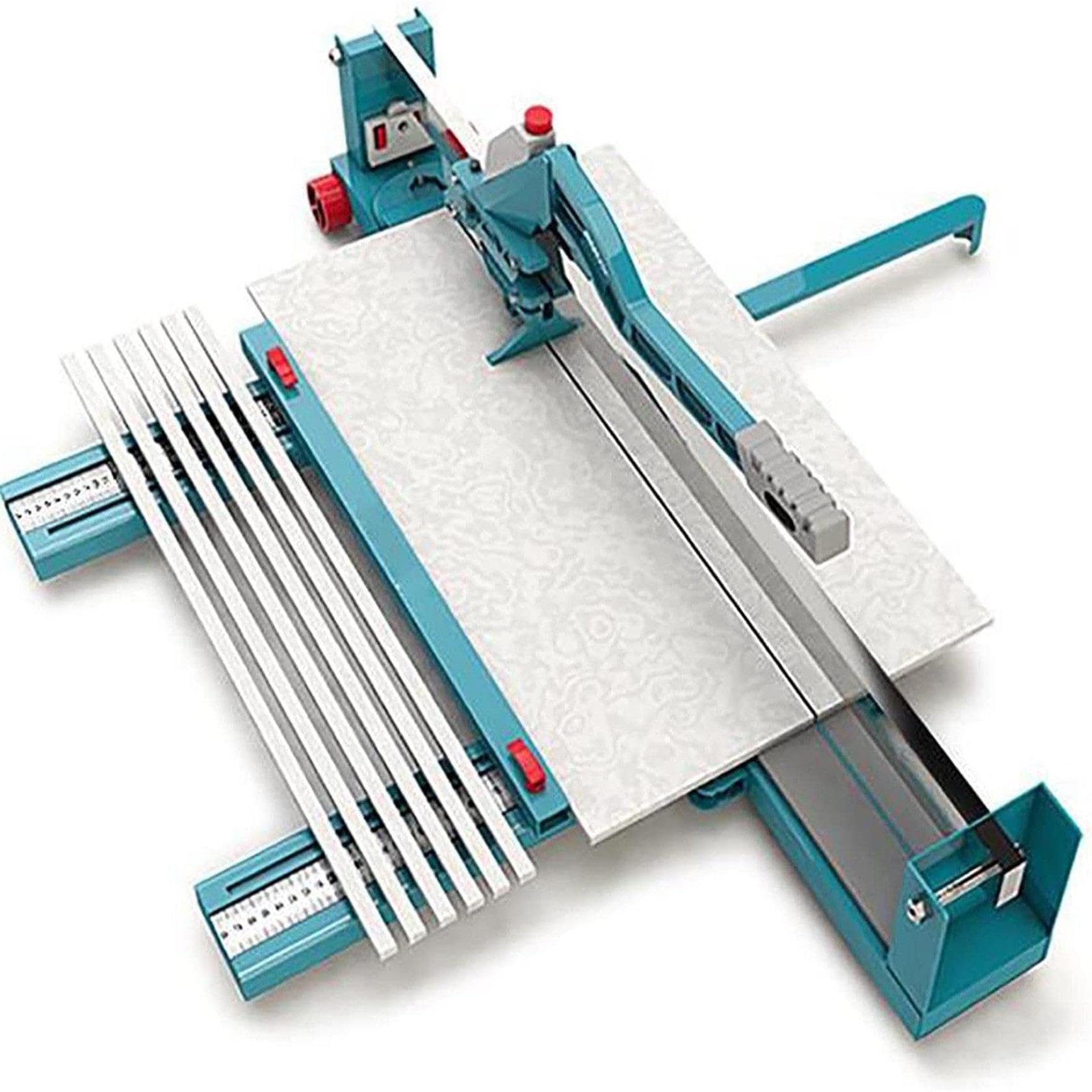 Cortador manual de azulejos con guía láser ajustable, longitud de corte de 1200 mm, ideal para azulejos de cerámica, suelos y paredes esmaltados