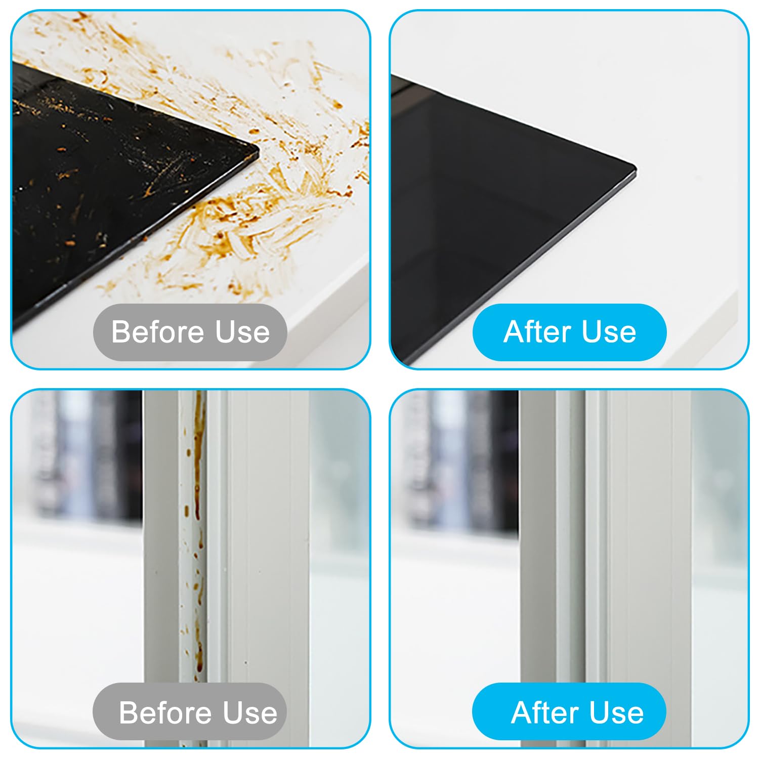 Brosse Nettoyage Interstices (4 Pièces), Avec Pinces Amovibles