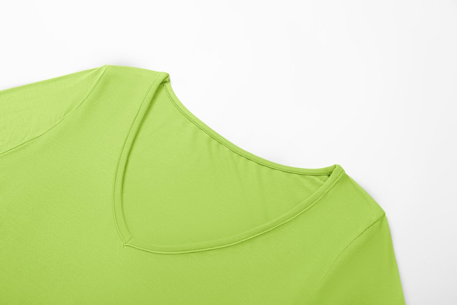 Kindcall V Neck Crop Tops Long Sleeve Shirts Slim Fit Base Layer for Women - Image 3