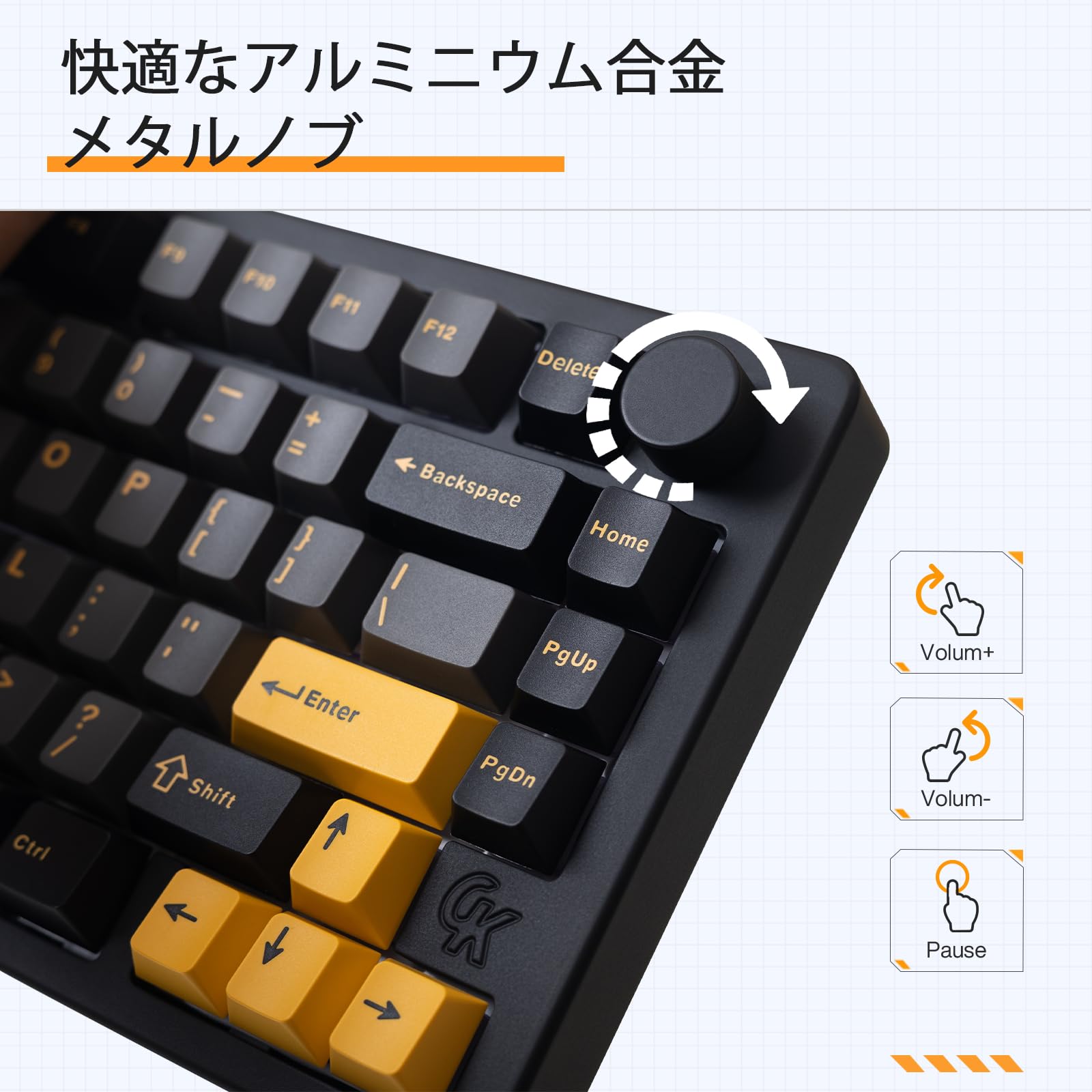 Amazon | GK GAMAKAY TK75PRO 75% アルミ 筐体 キーボード KTT