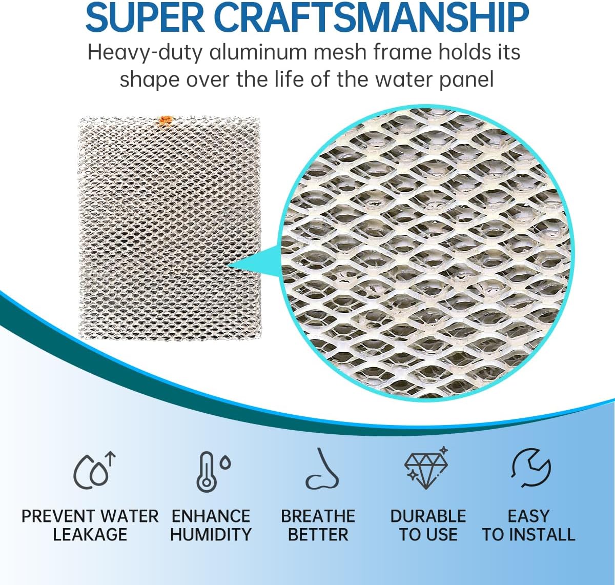 35 GA35 Replacement Humidifier Water Panel Evaporator Compatible with Aprilaire H635EZ1A 4839 Kit Filter or 560 568 600 700 760 768 350 360 10" x 13" x 1.75" 4-Pack