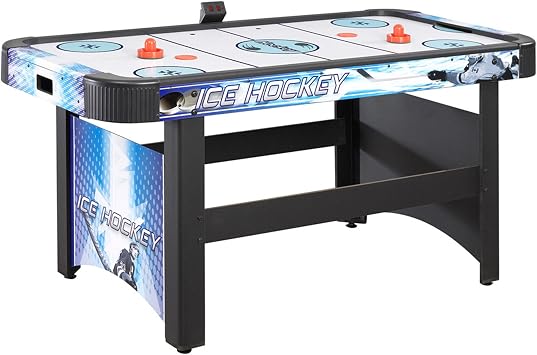 Blue Wave Face-Off 5-Foot Air Hockey Game Table w/Electronic Scoring