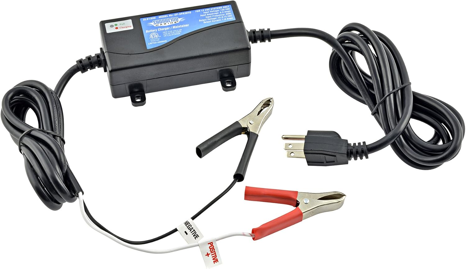 Shoreline Marine Battery Charger and Maintainer, Battery Chargers ...