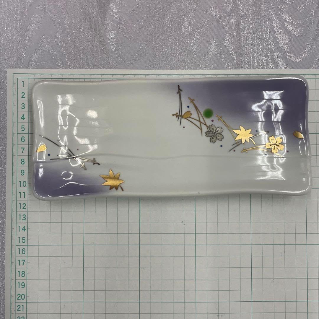 2520 深川製磁 スノーローズ皿5客 方皿1客 2520 深川製磁 スノーローズ