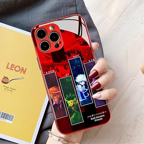 Miniatura 3 de HxH Gon, Killua, Kurapika e Hisoka - Funda protectora a prueba de golpes con diseño de anime japonés para iPhone 13 Pro Max