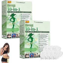 GLORENDA Moringa NAD+ Parche 10-en-1, GLORENDA Parches, para hombres y mujeres (2 Caja)