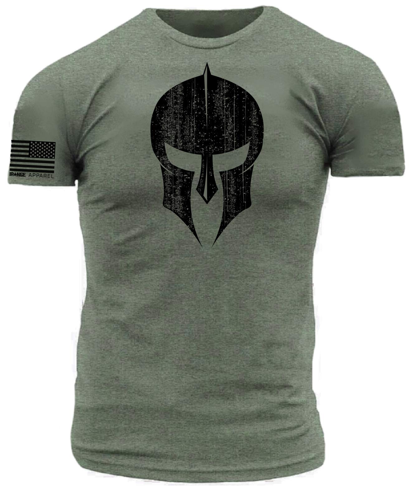 Distressed Spartan Hoplite Warrior Premium Performance Blend Athletic Fit T-Shirt
