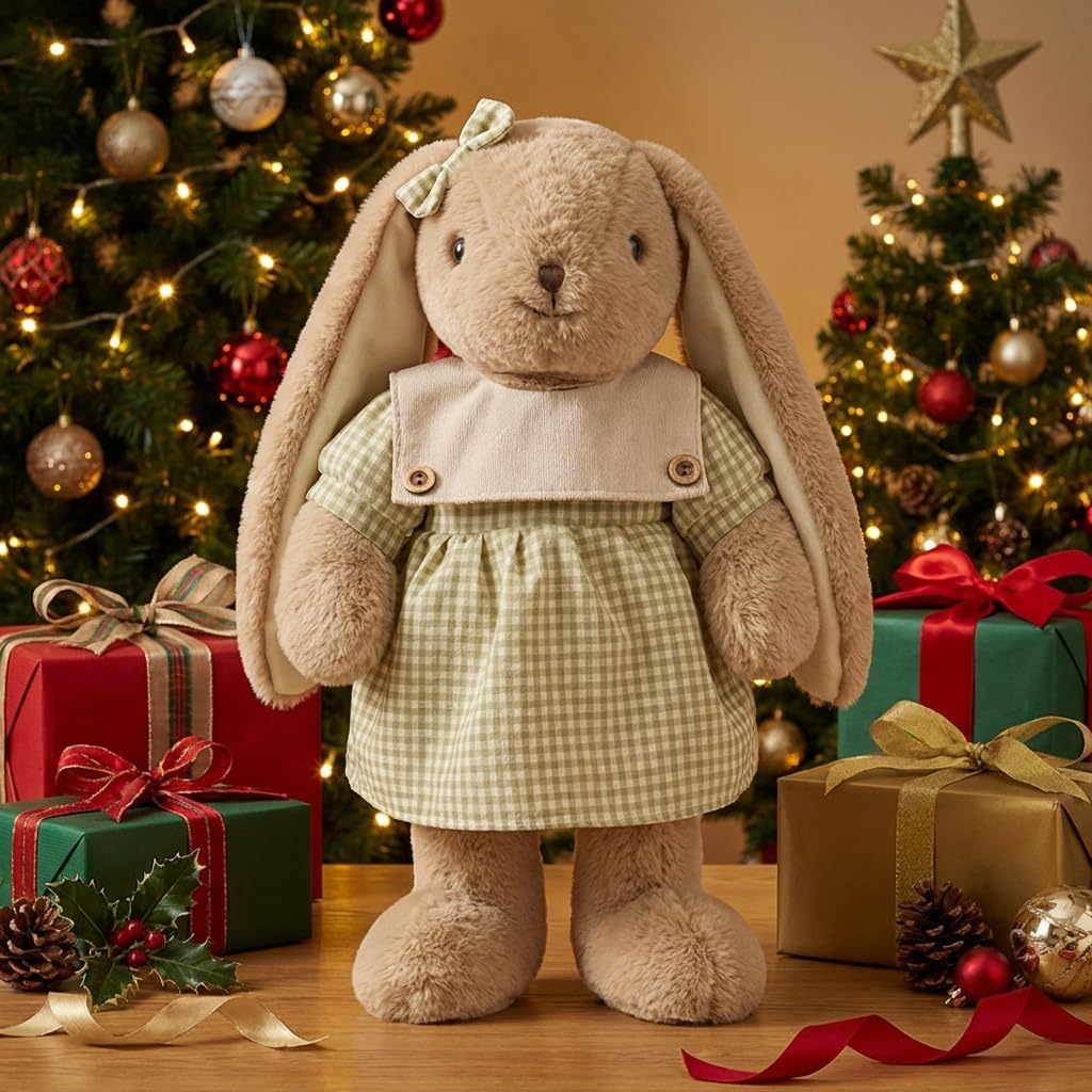 Bunny Stuffed Animals, Soft & Cute Rabbit Plush Toys, Rabbit Stuffed Animal, Easter Bunny Plush Toys (Brown 20inch)