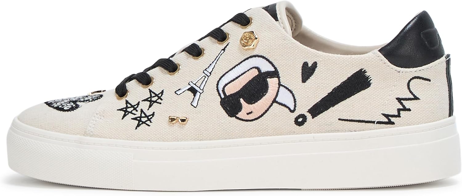 Karl Lagerfeld Womens Cate Ikonic Lace-up Sneaker - Image 2