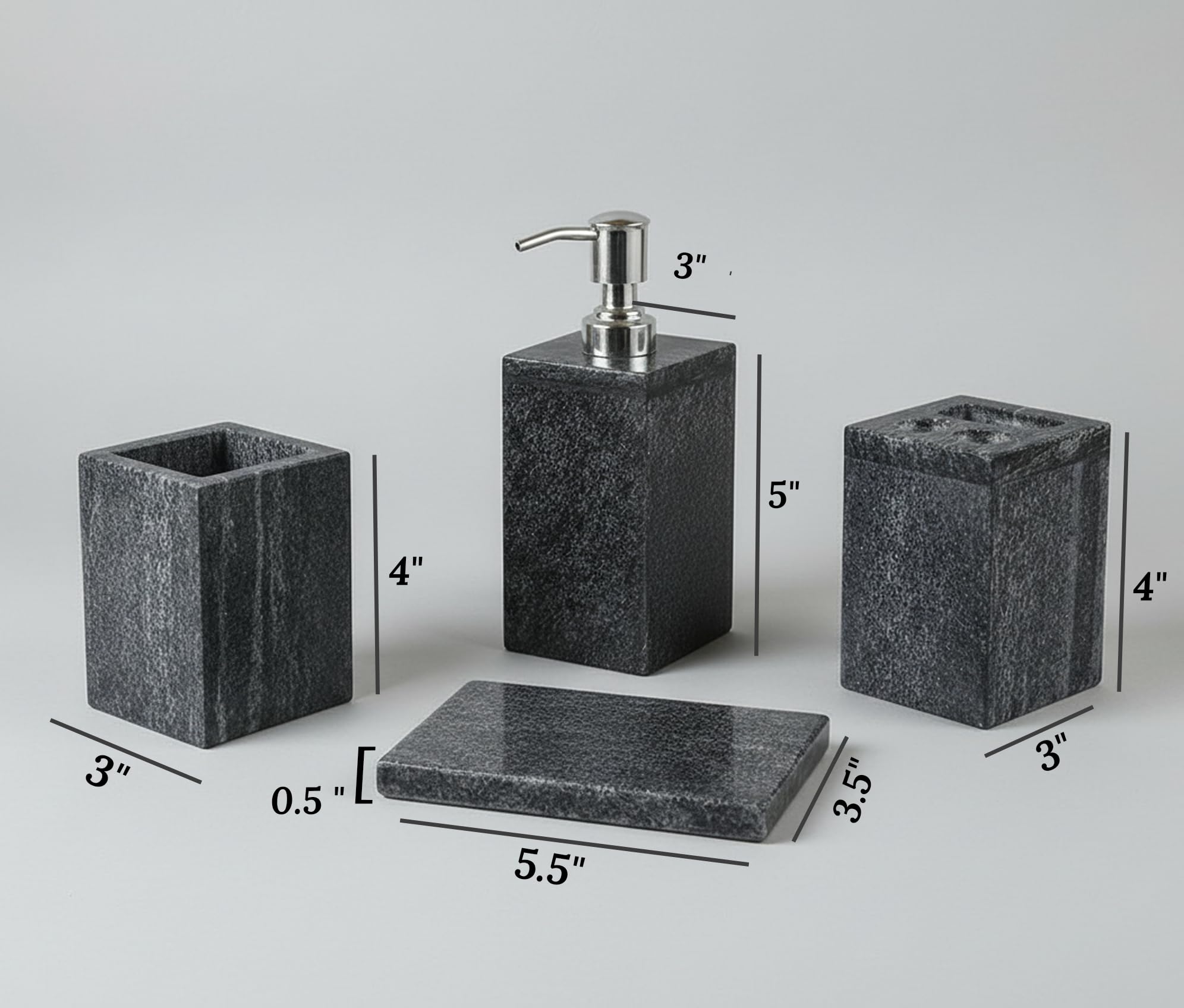 Luxury Black Marble Bathroom Accessories -2