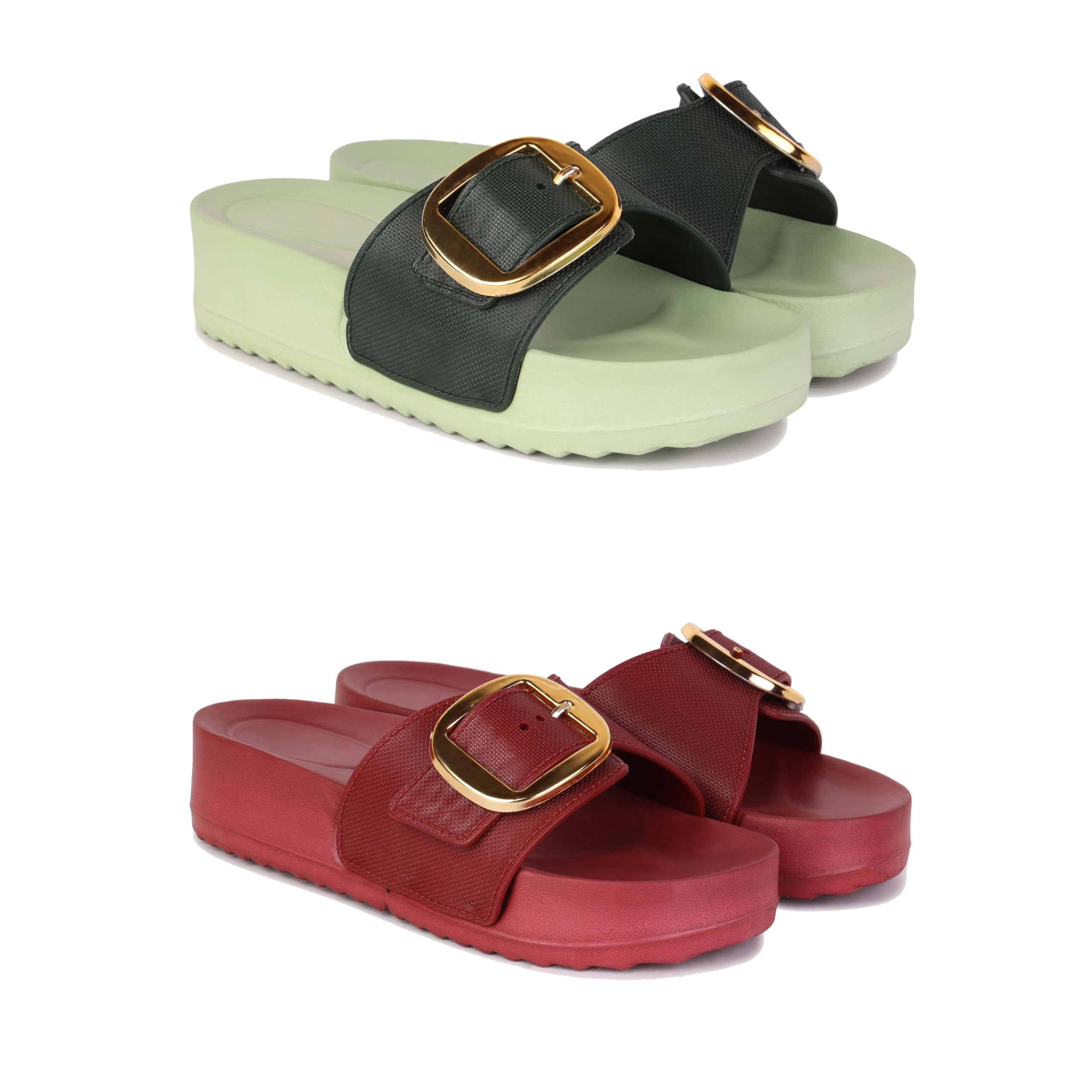 Women's Sandals | Lightweight Wear| Stylish & Easy to Wear For Women'S GRP-SAN-(2-COMBO)-1997-1996-picture-57