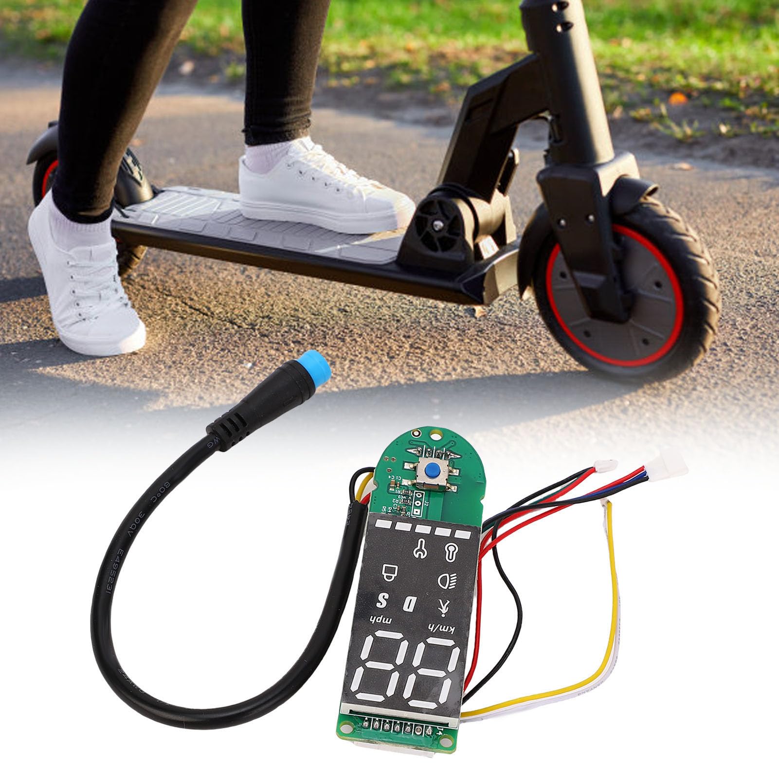 BuyWeek Tablero de Instrumentos Placa de Circuito para Xiaomi M365 Pro/Pro 2/1S Bluetooth de Aleación de Aluminio de ABS para Patinete Eléctrico