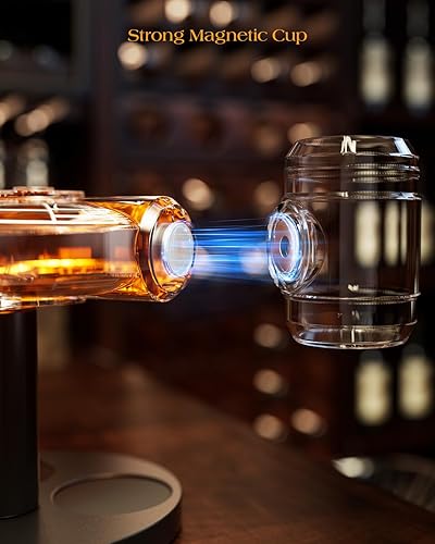 Miniatura 5 de Kollea Regalos de cumpleaños para hombres, papás, juegos de decantadores de whisky de nave espacial Galaxy para hombres, edición limitada de naves