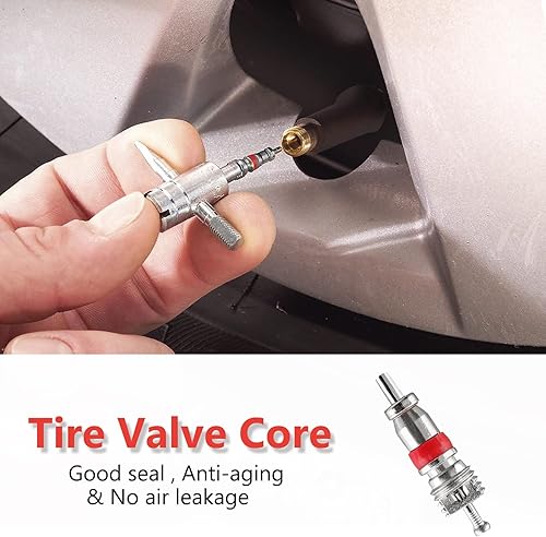 Miniatura 5 de 200 piezas de repuesto de núcleos de vástago de válvula de neumático, núcleos de válvula universales para automóvil, camión, motocicleta, bicicleta