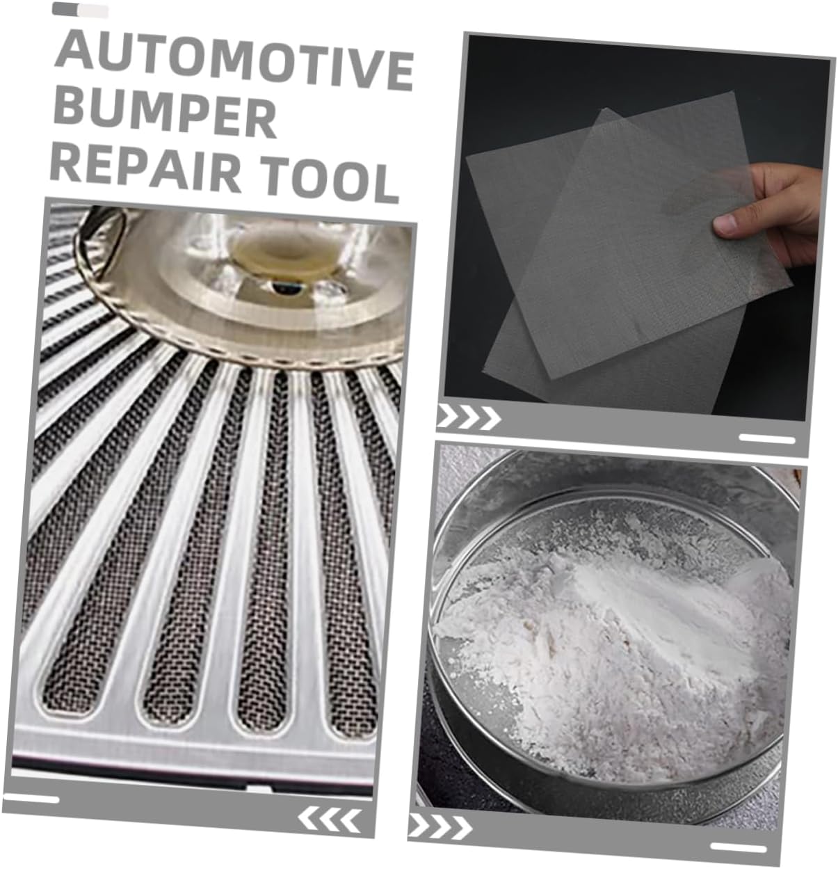 Zerodeko 10pcs Auto Repair Mesh Screen Stainless Steel Wire Mesh for Bumper Repair Quick Fix for Car Kayak Plastic Parts