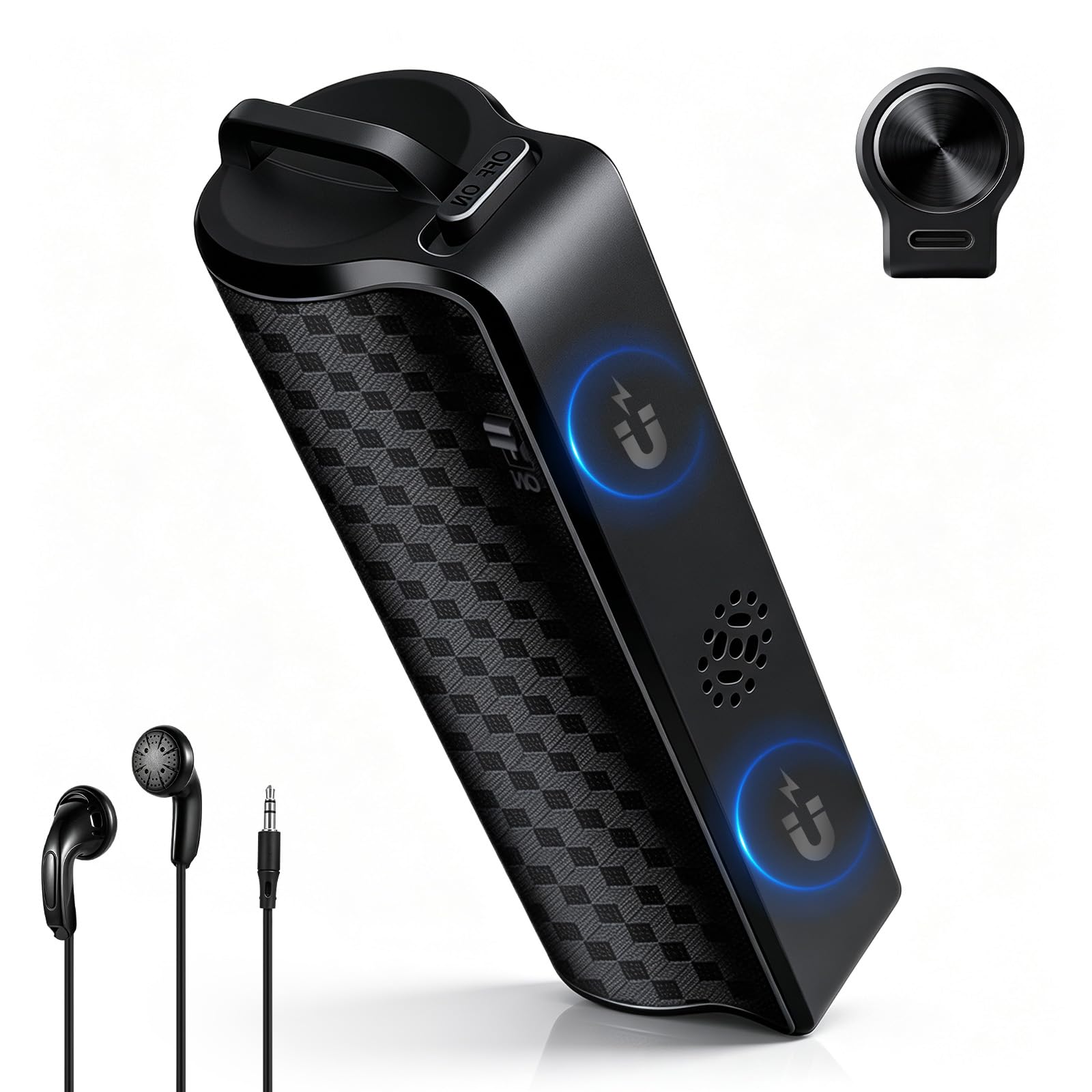 Appareil d'enregistrement vocal, enregistreur audio magnétique avec réduction du bruit, étanchéité IPX6, enregistreur à activation vocale pour conférences/réunions/entretiens