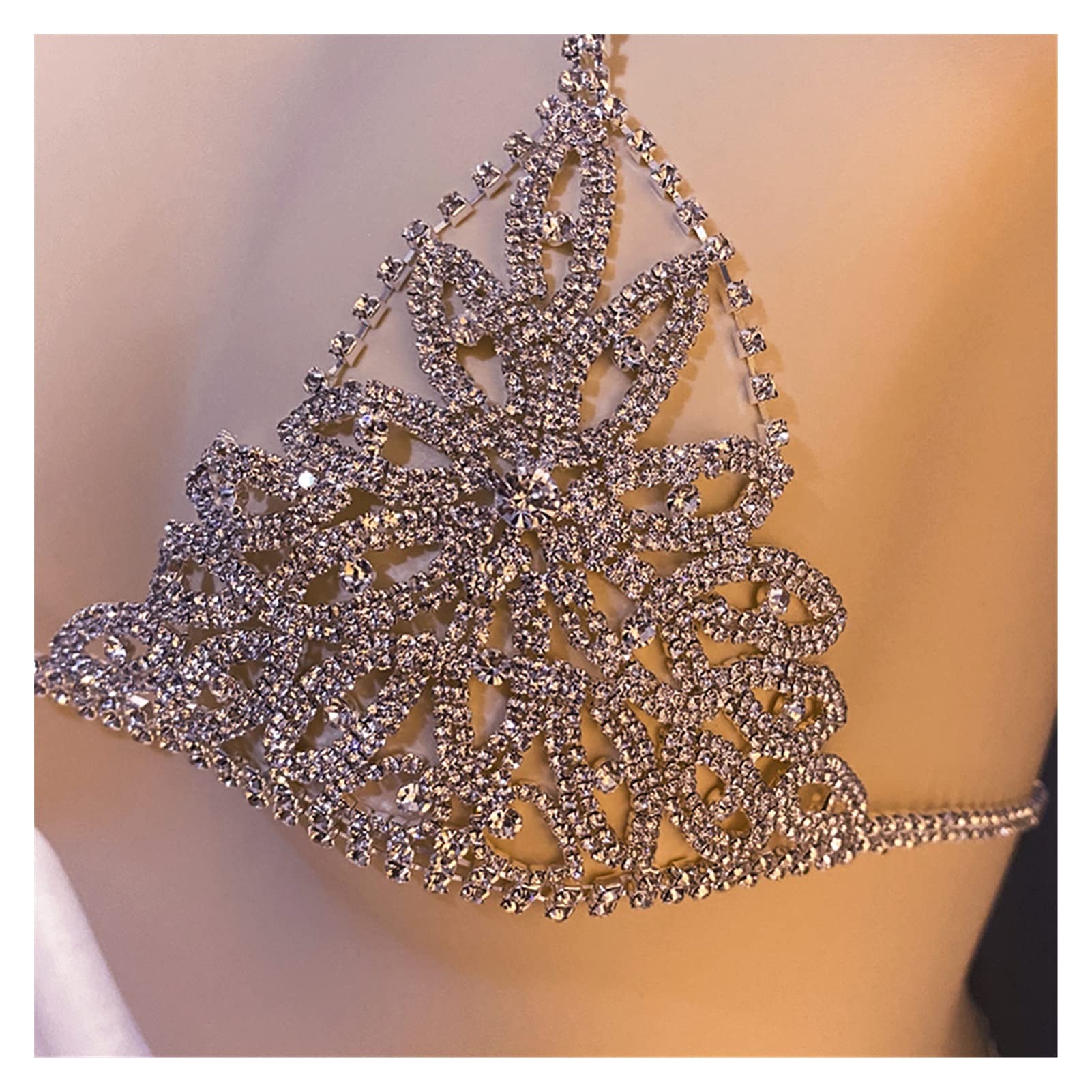 Körperkette Die Form der Blume Frauen Sexy Body Schmuck Bras Luxus Tangas Taille Kette Junges Mädchen Pornografie Bikini Anzug Glänzend Unterwaren Für Frauen und Mädchen