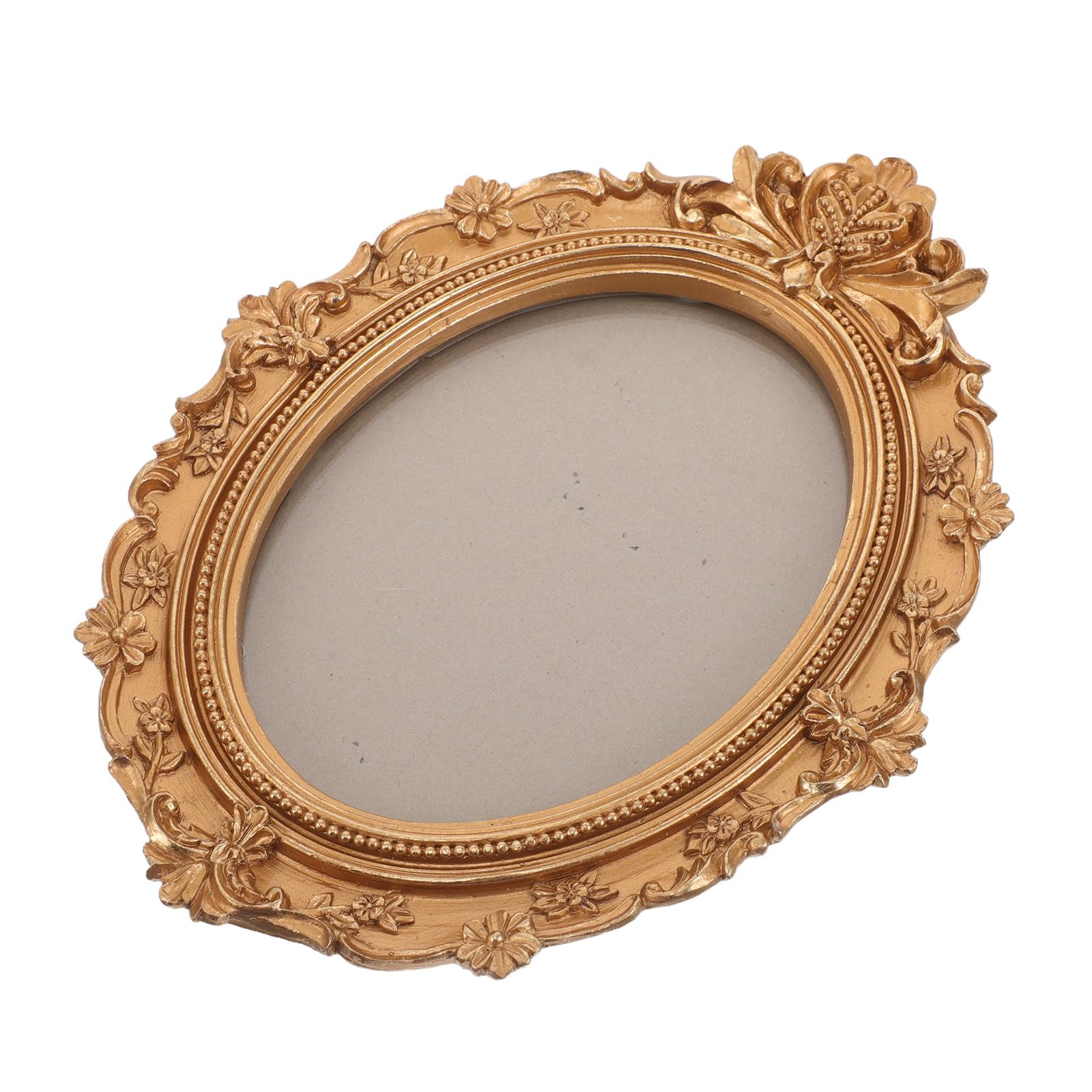 SHINEOFI Marco de Fotos Vintage de Resina Dorada, Resistente a Golpes Diarios y Fácil de Limpiar, Adecuado para Exposiciones de Arte y Decoración de Bodas