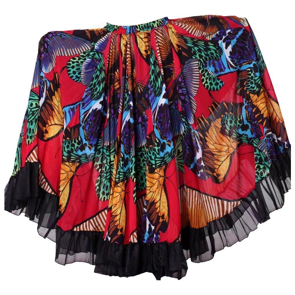 ジプシースカート 赤 720度ペリーダンス ジプシースカート 赤 720度