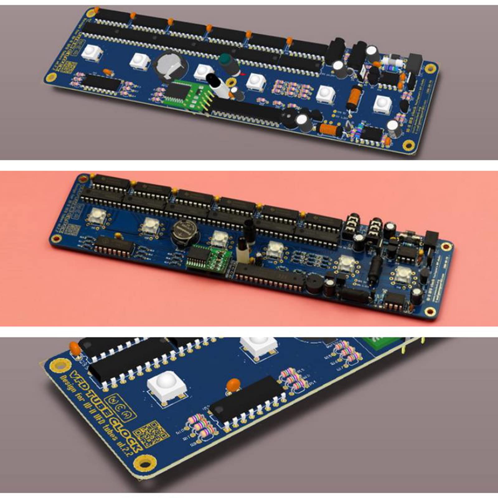 Amazon.co.jp: VFD 真空管時計、IV-11 蛍光管時計、6 ビット