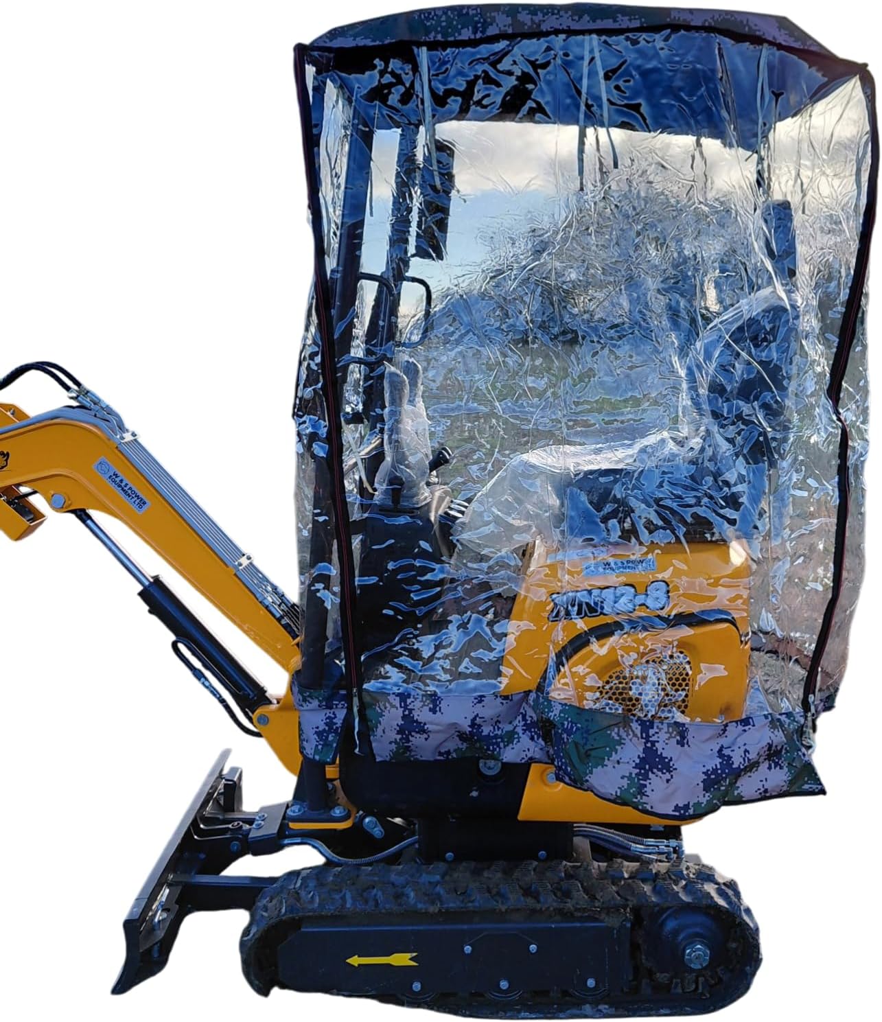 Heavy Duty Mini Digger Rain Cover for Mini Excavators Rhinoceros XN08 XN10 XN12 Waterproof Storage Cover