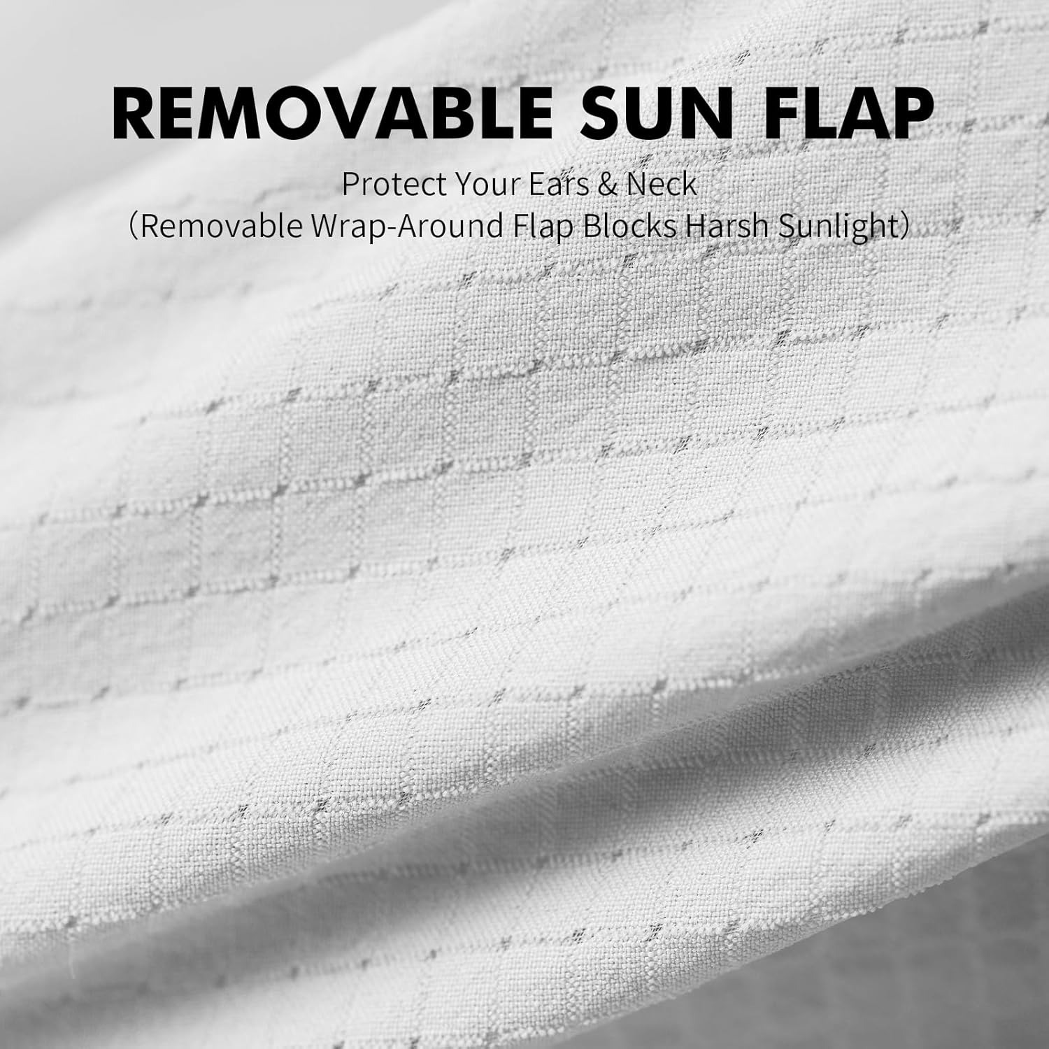 AONIJIE Sun Hat with Removable Neck Flap for Men & Women - Breathable Mesh Fishing Hat, Lightweight Hiking Sun Cap