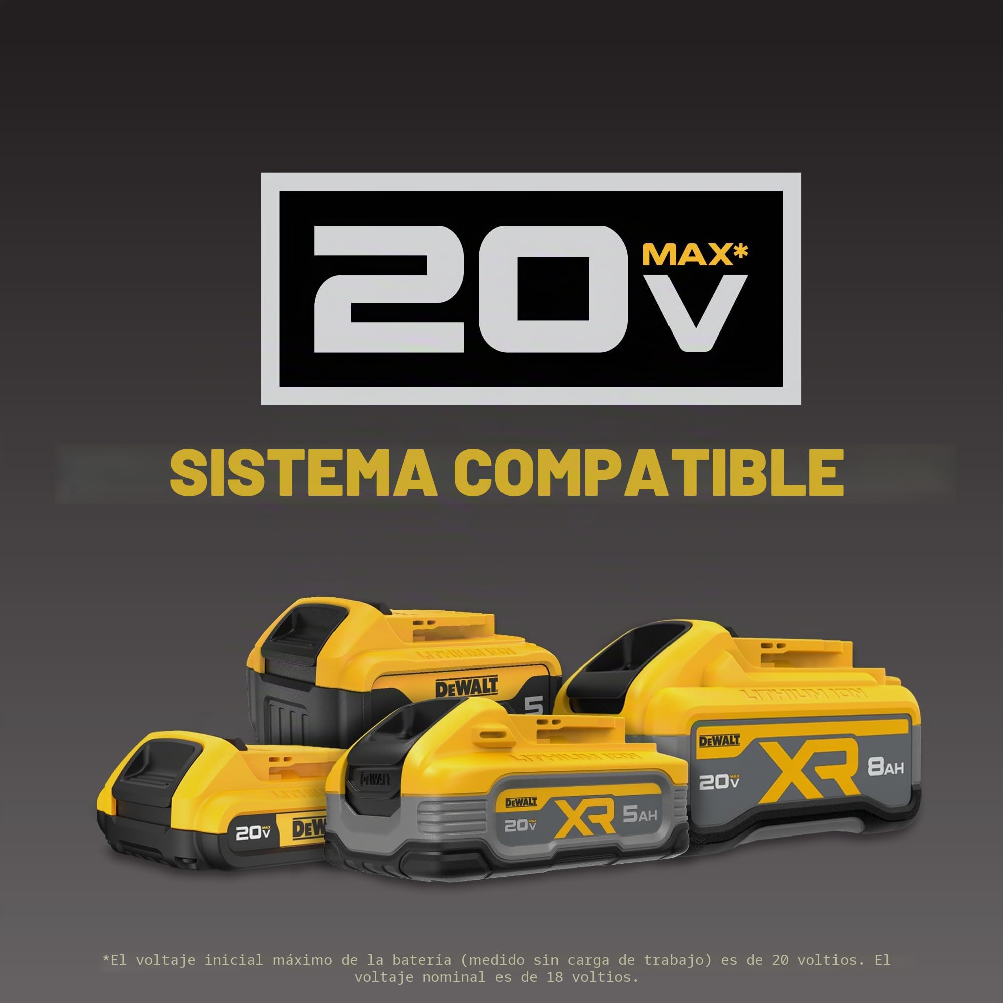 Dewalt - Amoladora DCG412B de un máximo de 20 V, con batería de iones de litio, 11,43 cm (solo se incluye la herramienta) | Interruptor de pala, freno de retroceso, solo herramienta
