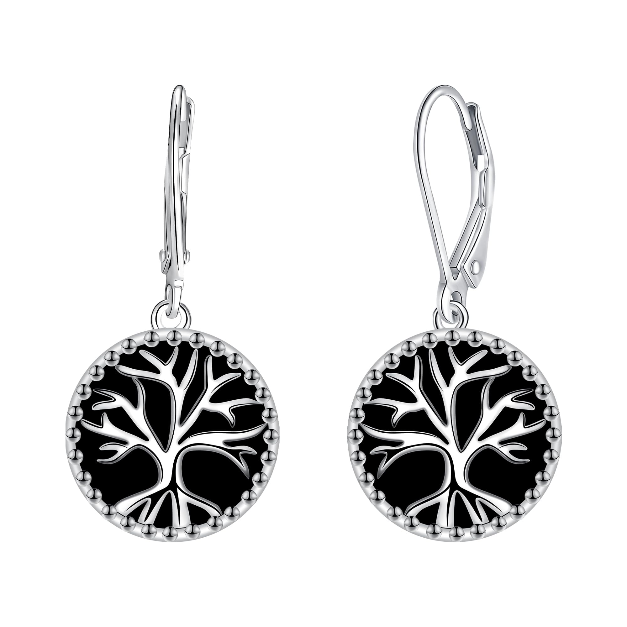 J.MUEN Ohrringe Silber 925 Hängend Lang,Schmuck Ohrringe für Valentinstag Muttertag Geburtstag Geschenk für Mama Ehefrau Freundin