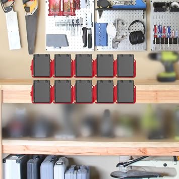 Milwaukee M18 18 V Piller için Pil Tutucu, İş Kamyoneti, Raf, Alet Kutusu için Duvara Monte Pil Depolama - 10'lu Paket
