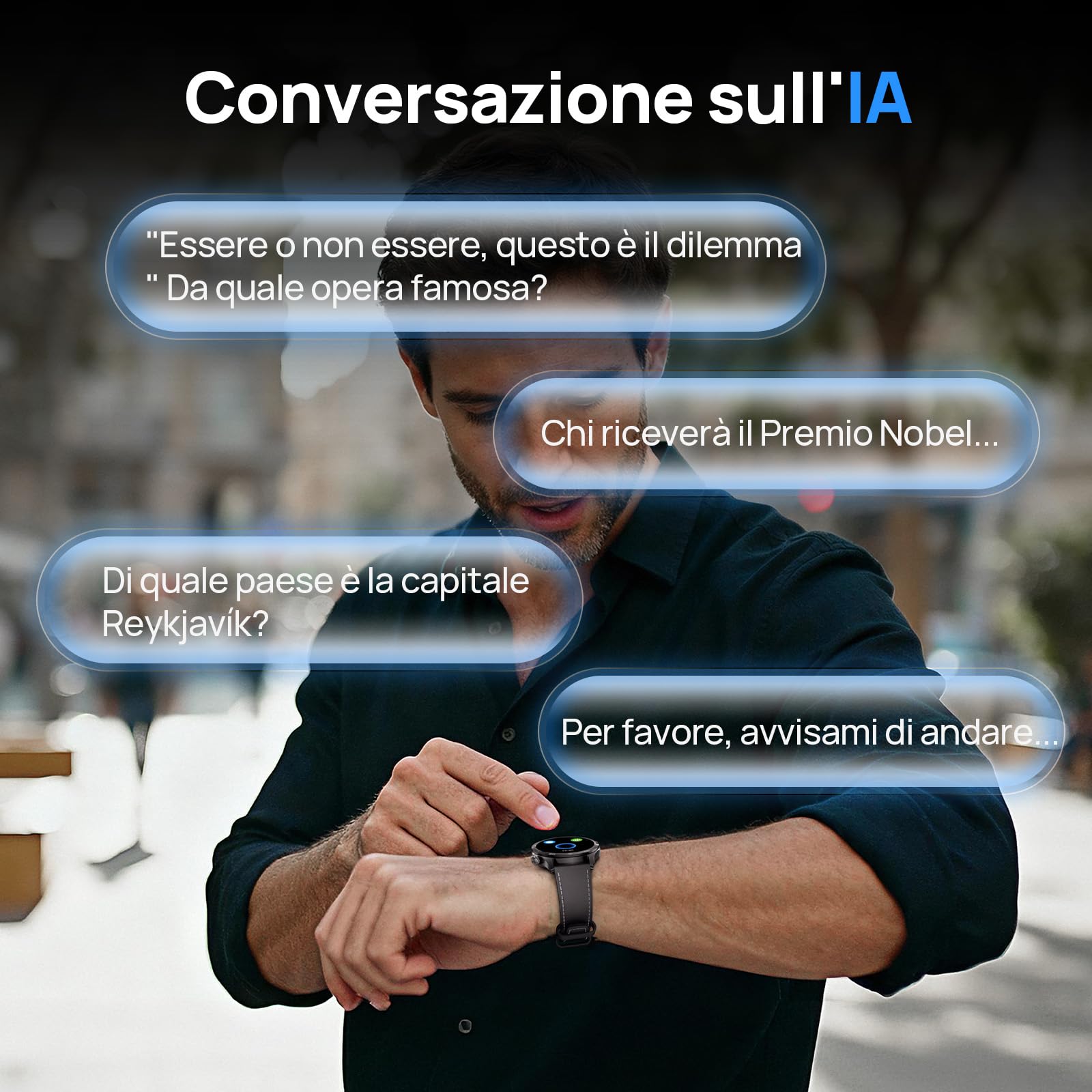 Mibro WATCH GT GPS Smartwatch per uomo donna con 1,43" AMOLED,Assistente intelligente,Chiamata Bluetooth,Design Elegante,100+ Sportivo e 5ATM, Autonomia 8 Giorni, Notifiche,iOS e Android