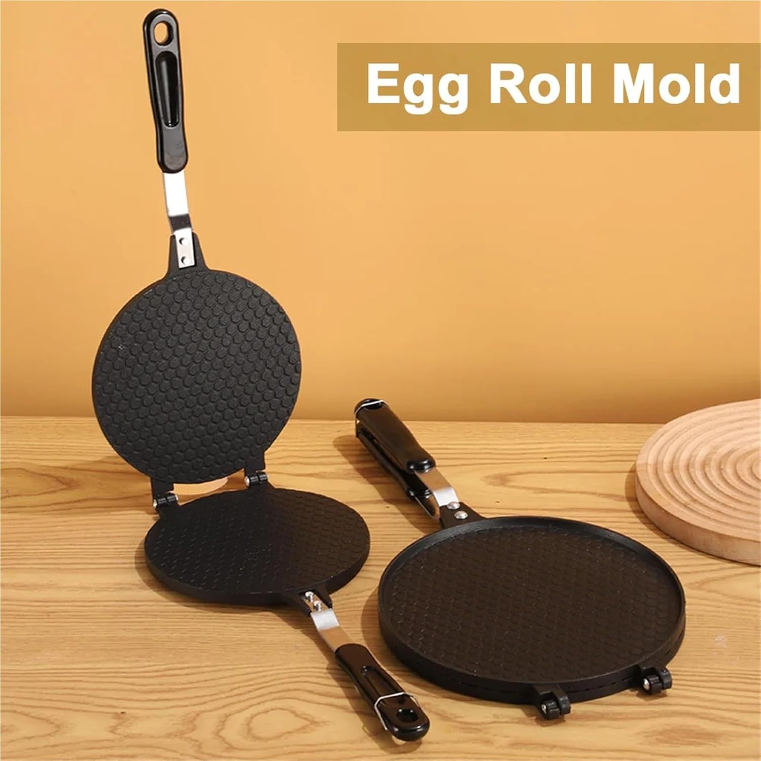 Non-Stick Sandwich Crepe Baking Pan, Omelet Waffles Cake Crispy Chicken Rolls Baking Tray for Kitchen Cooking