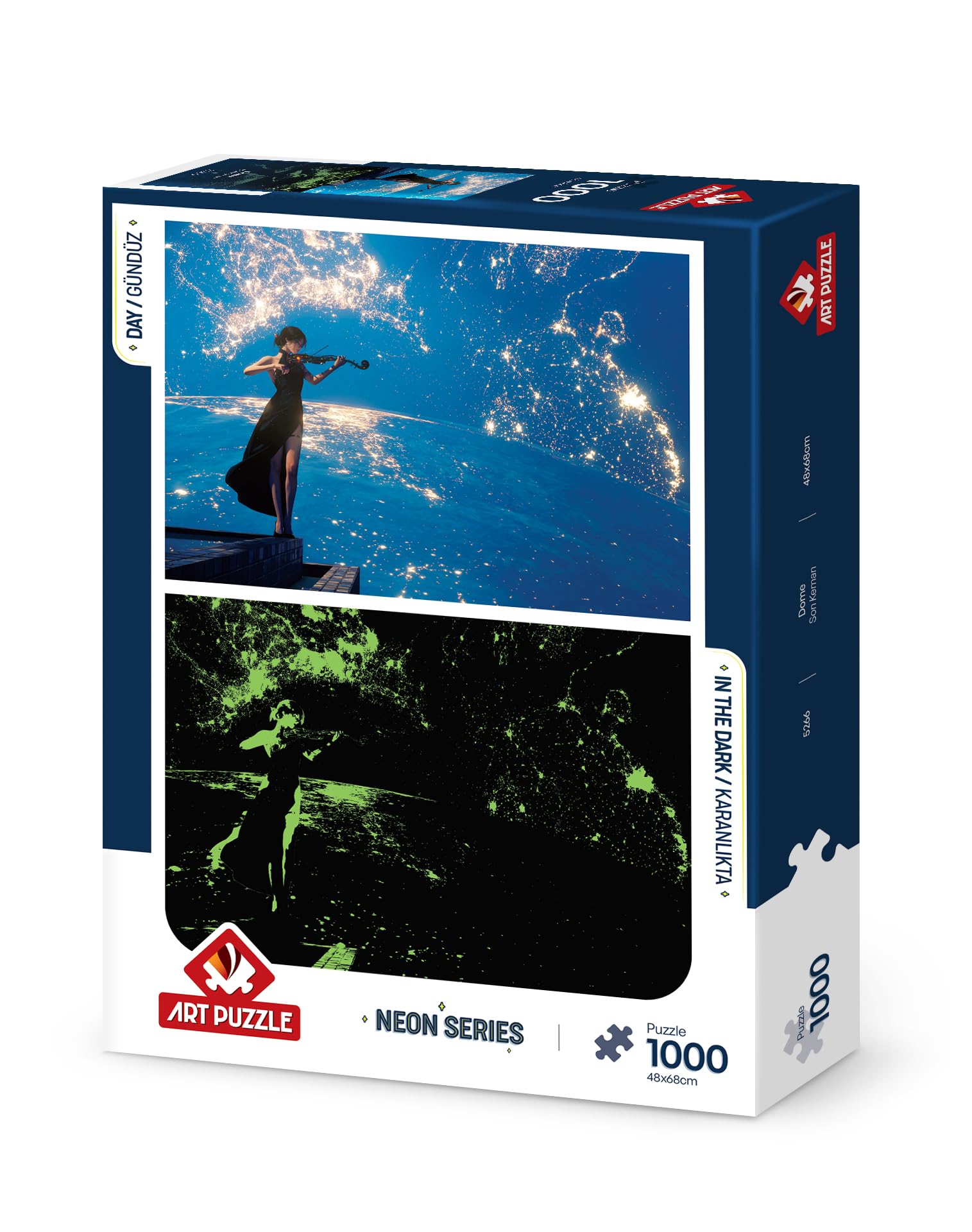 Art Puzzle Son Keman 1000 Parça Neon Puzzle : Amazon.com.tr: Oyuncak