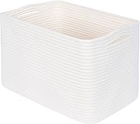 Vista 1 de MINTWOOD Design Cesta de almacenamiento para estantes, cestas decorativas para organizar, cesta para libros, caja de cubo de almacenamiento