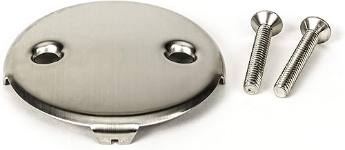 Miniatura 6 de PF WaterWorks PF0967-BN Ascensor y giro cierre torcedente Ensamblaje de drenaje para bañera drenaje grueso 115 TPI  tapón  dos 2 agujeros placa